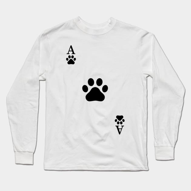 Ace Of Paws. Long Sleeve T-Shirt by OUSTKHAOS